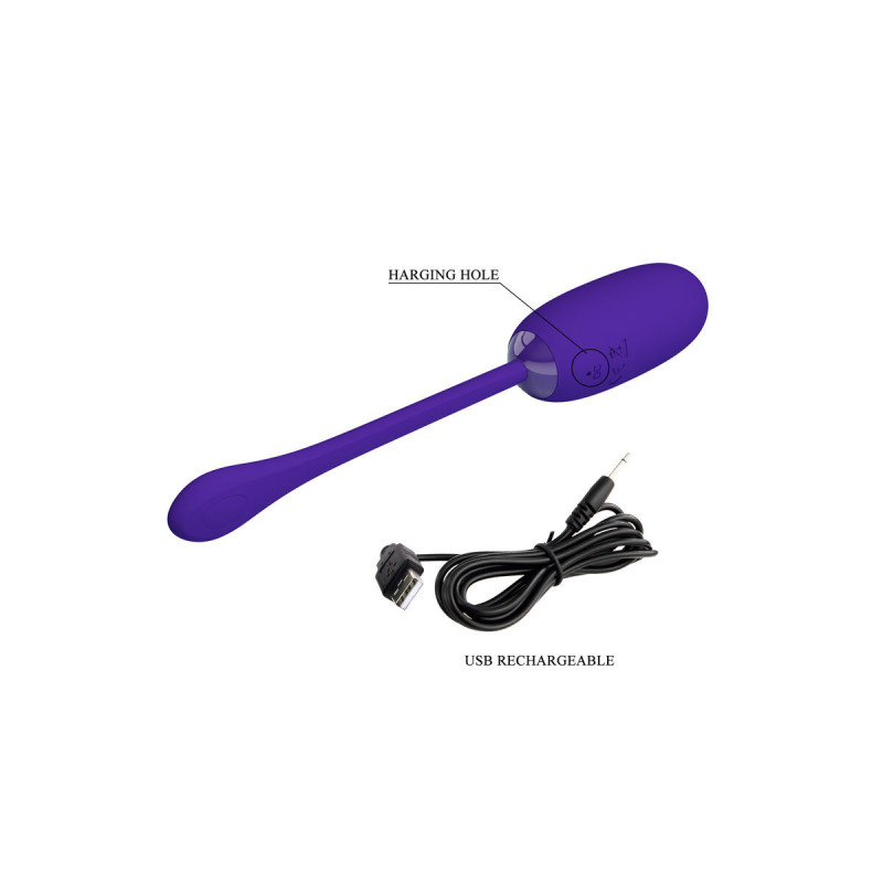 Pretty Love - Julius Huevo Vibrador Impermeble & Recargable Lila |