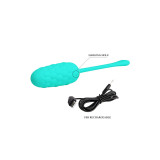 Pretty Love - Huevo Vibrador Con Textura Marina Recargable Verde