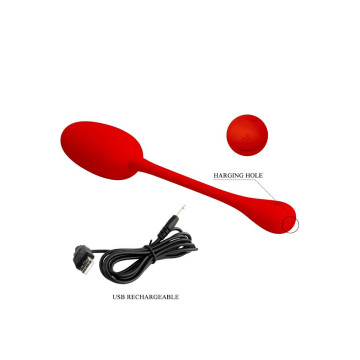 Pretty Love - Knucker Huevo Vibrador Recargable Rojo | Vybes.it