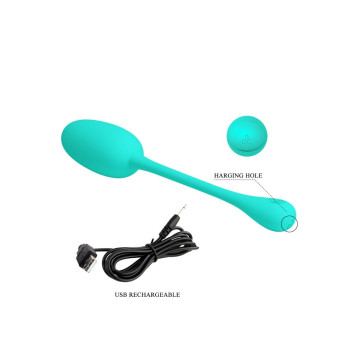 Pretty Love - Knucker Huevo Vibrador Recargable Verde Agua |