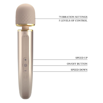PRETTY LOVE - MASSAGGIATORE 7 MODALIT DI VIBRAZIONE CHAMPAGNE