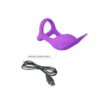 Pretty Love - Silas Anneau Pénis Vibrant 7 Vibrations Silicone