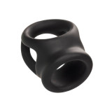 CALEXOTICS - ALPHA ANELLO DUAL CAGE NERO - Cockring senza vibrazione