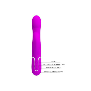Pretty Love - Vibrador Rabbit Perlas Violeta | Vybes.it