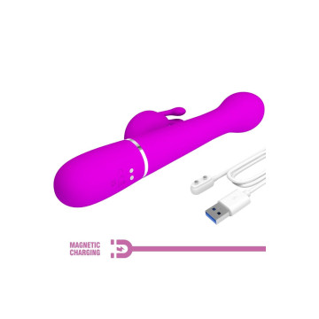 Pretty Love - Dejon Vibrador Rabbit 3 En 1 Multifunción Violeta |