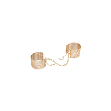 Bijoux - Désir Métallique Goldene Handschellen Aus Metallgewebe |