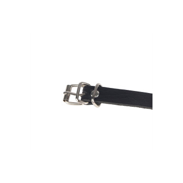 Subblime - Cinturon De Cadenas Anillas Cuero Negro Talla Única |