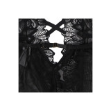 Subblime - Teddy Cuello Halter Espalda Descubierta Encaje Negro S/M