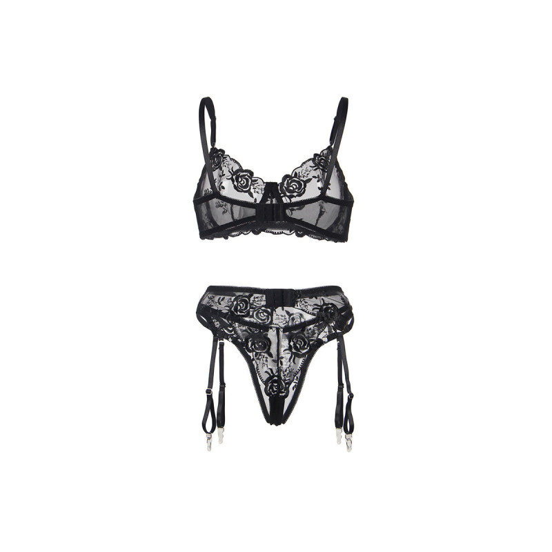 Subblime - Lot 3 Pièces Soutien - Gorge + String + Jarretière