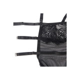 Subblime - Babydoll Con Tirantes Ajustables De Encaje Negro L/Xl |