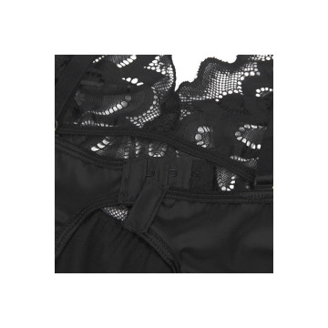Subblime - Babydoll Con Estampado Floral Pecho Negro L/Xl | Vybes.it