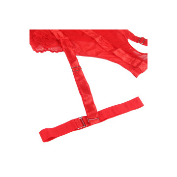 Subblime - Teddy Con Liguero Detalle Tiras Pecho Rojo S/M | Vybes.it
