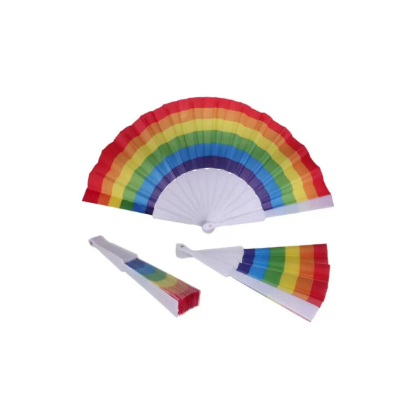 PRIDE - ABANICO TELA BANDERA LGBT