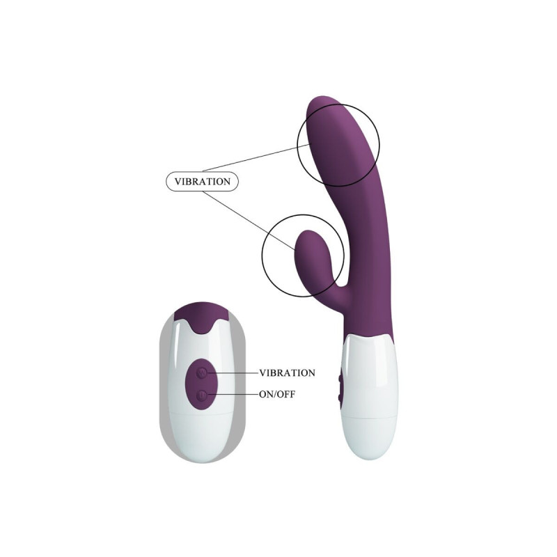 Pretty Love - Alvis Vibrador Rabbit & Punto G Morado | Vybes.it