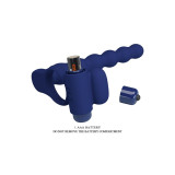 Pretty Love - Ajmal Anillo Vibrador Con Plug Azul | Vybes.it