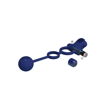 Pretty Love - Remington Doble Anillo Vibrador Con Plug Azul |