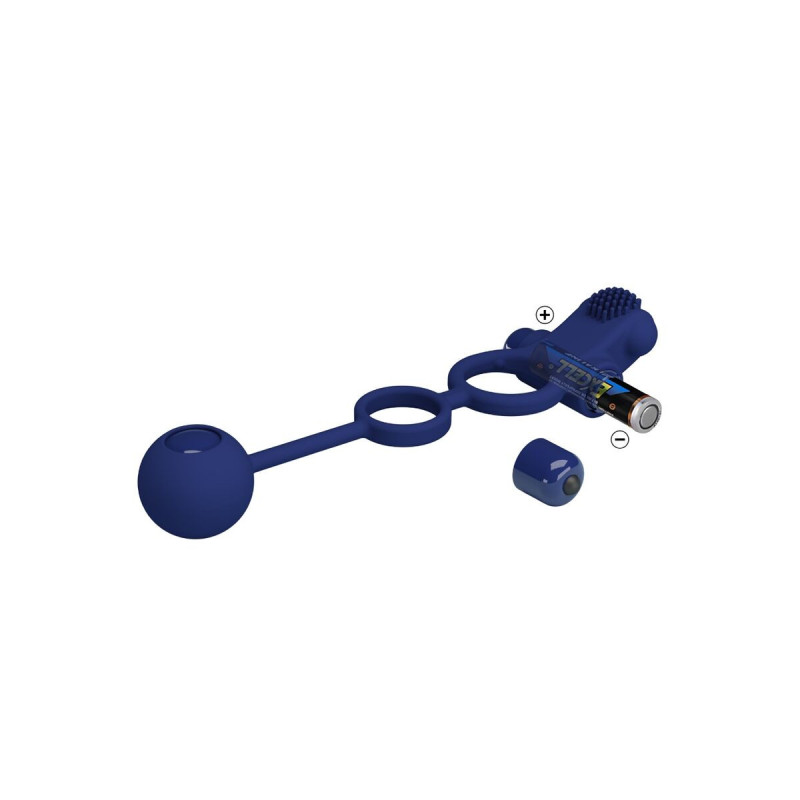 Pretty Love - Remington Doble Anillo Vibrador Con Plug Azul |