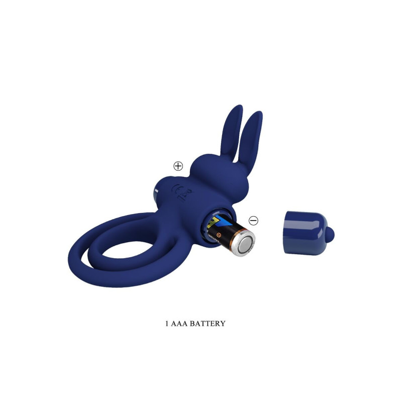 Pretty Love - Darey Doble Anillo Vibrador Rabbit Azul | Vybes.it