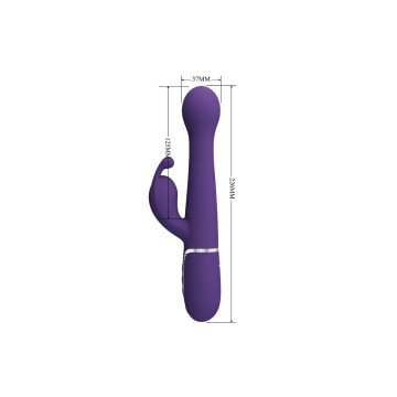 Pretty Love - Dejon Vibrador Rabbit 3 En 1 Multifunción Morado |