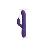 Pretty Love - Zalin Vibrador Rabbit Perlas 4 En 1 Morado | Vybes.it