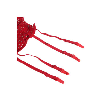 Subblime - 952181 Netz - Bodystocking Mit Handschuhen Und Diamanten