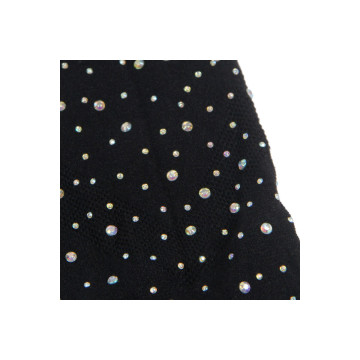 SUBBLIME - 952198 VESTIDO DE REJILLA CON DIAMANTES BRILLANTES NEGRO TALLA ÚNICA