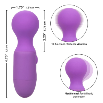 CALEXOTICS - FIRST TIME WIEDERAUFLADBARES MASSAGERÄT 10 VIBRATIONEN LILA