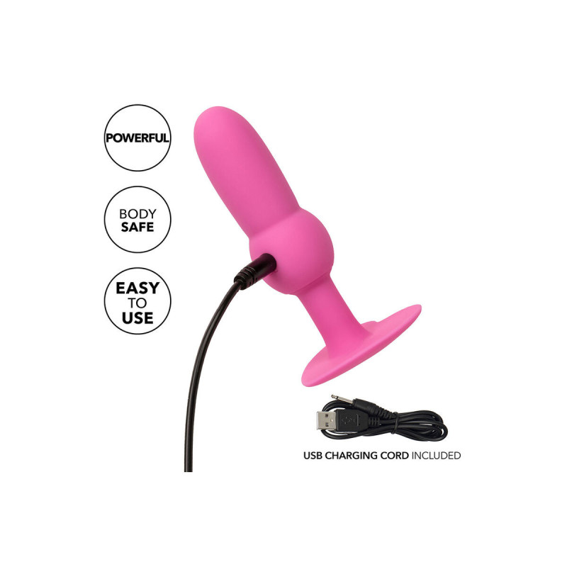 Calexotics - First Time Sonde Anal Plug Perlée 10 Vibrations Rose |