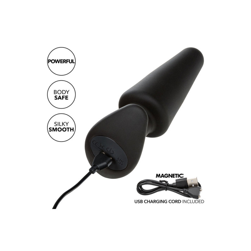 Calexotics - Rock Bottom Plug Anal Cónico 10 Vibraciones Silicona