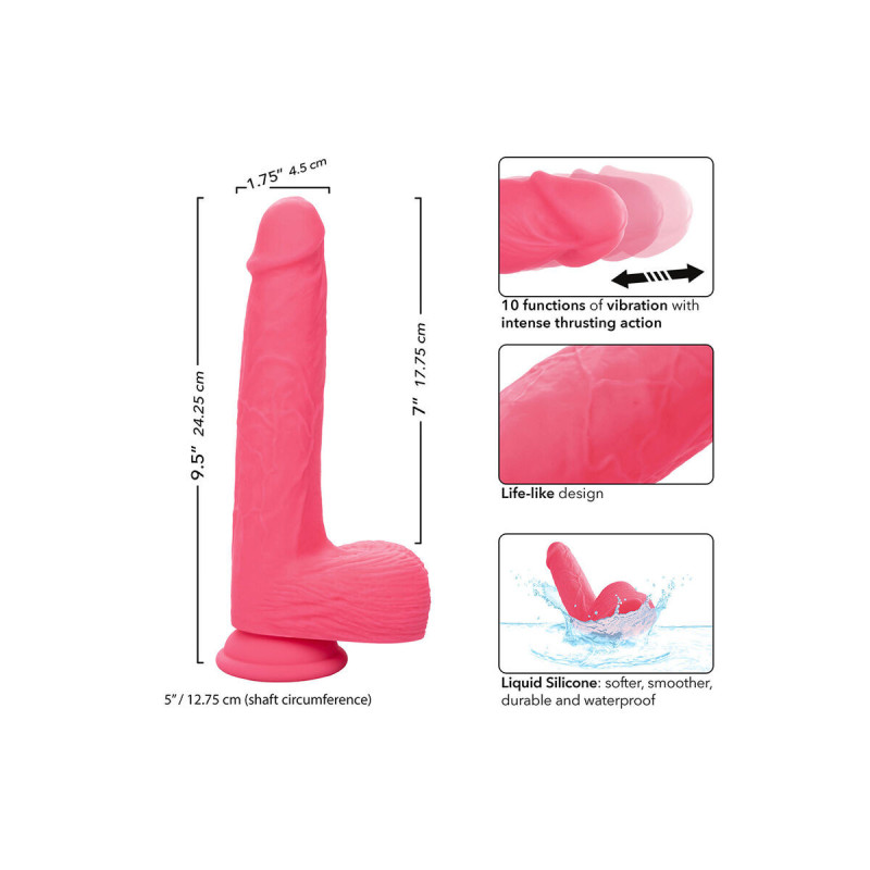 Calexotics - Studs Realistischer Vibrator 10 Vibrationen Rosa |