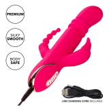 CALEXOTICS - JACK FANTASY VIBRATORE TRIPLO RISCALDATO ROSA CONIGLIO