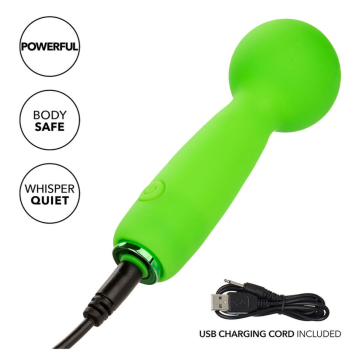 CALEXOTICS - NEON VIBES THE BUBBLY VIBE MINI-MASSAGER 10 VIBRATIONEN GRÜN