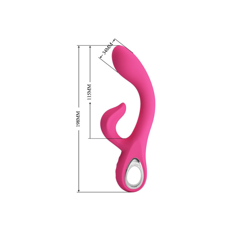 Pretty Love - Fritz Vibrador Rabbit 12 Vibraciones Rosa | Vybes.it