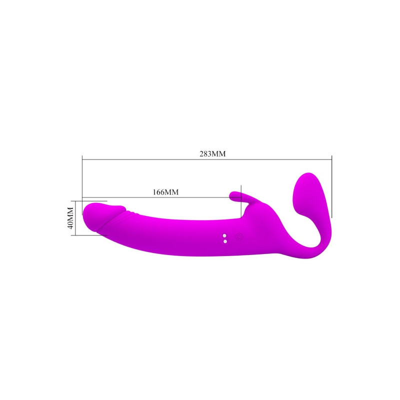 Pretty Love - Zanini Dildo Strap - On Sin Arnés 10 Vibraciones