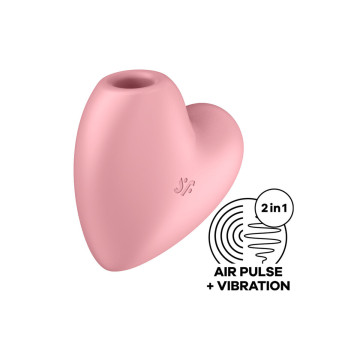 Satisfyer - Cutie Heart Estimulador Y Vibrador Rosa | Vybes.it