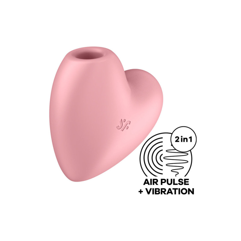 Satisfyer - Cutie Heart Estimulador Y Vibrador Rosa | Vybes.it