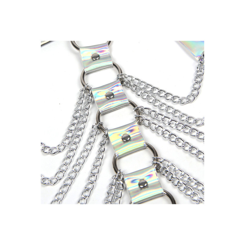 Subblime - 953737 Brustgurt Mit Ringen Und Ketten Silber Eine