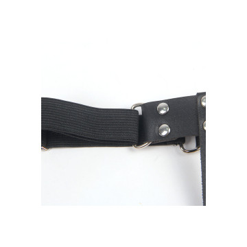 SUBBLIME - 953744 ADJUSTABLE LEATHER PUNK GARTER BLACK ONE SIZE - SUB…