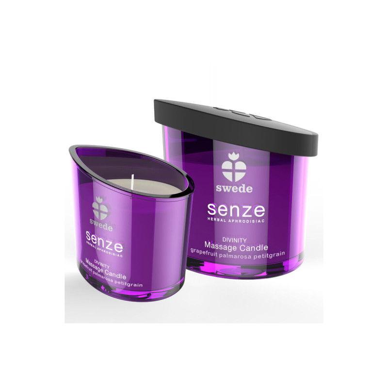 SWEDE - CANDELA DA MASSAGGIO SENZE DIVINITY - POMPELMO, PALMAROSA, PE…