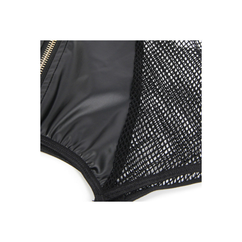 Subblime - 954451 Vestido Sexy De Rejilla Cuero Negro L/Xl |