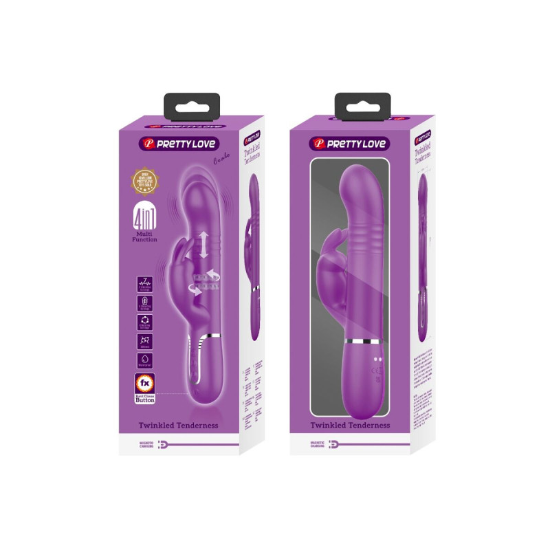 Pretty Love - Coale Vibrador Rabbit Multifunción 4 En 1 Morado |