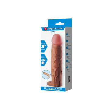Pretty Love - Gerd Funda Para Pene Con Extensión De 7.6 Cm Mulato |