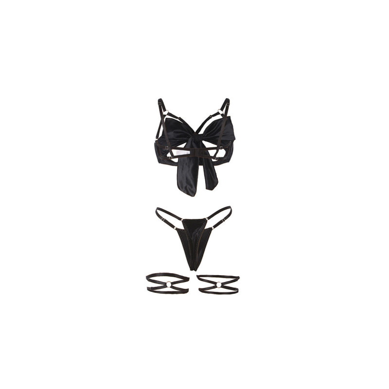 Subblime - 955199 Set Sujetador Con Lazo Negro Ajustable S/M |
