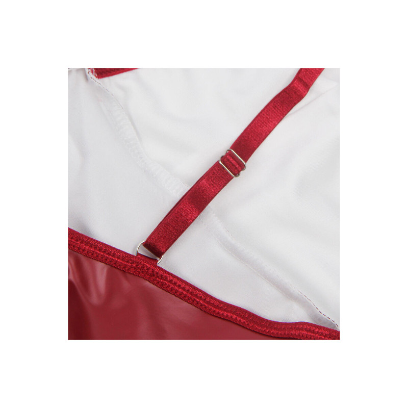 Subblime - 955403 Kleid Mit Burgunderroten Lederträgern L/Xl |