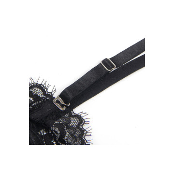 Subblime - 955502 Body De Encaje Con Lazos Y Ligas Negro L/Xl |