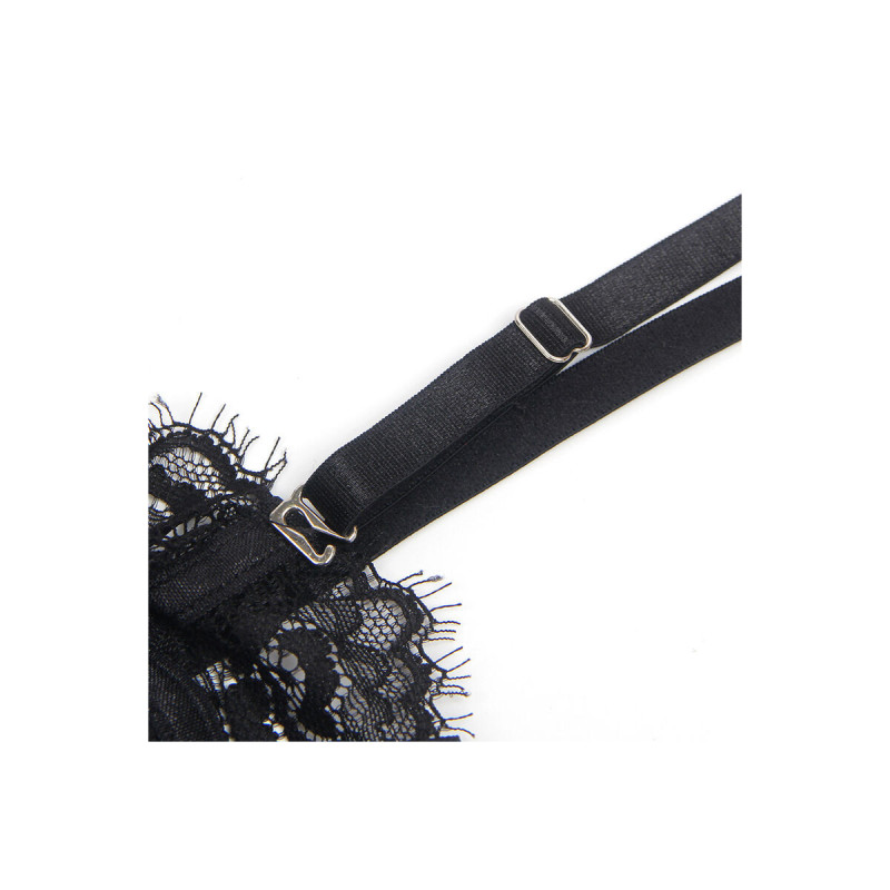 Subblime - 955502 Body De Encaje Con Lazos Y Ligas Negro L/Xl |