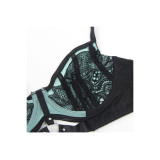 Subblime - 955564 Grünes Lackleder - Netz - Zipper - Bh - Set L/Xl