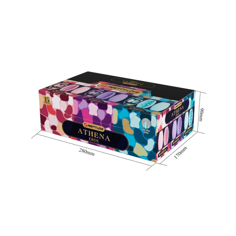 Pretty Love - Athena Eros Pack 15 Masturbadores Masculinos Varios |