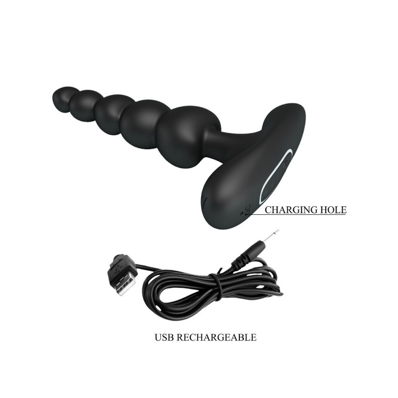 Pretty Love - Corban Vibrador Anal 10 Vibraciones Negro | Vybes.it