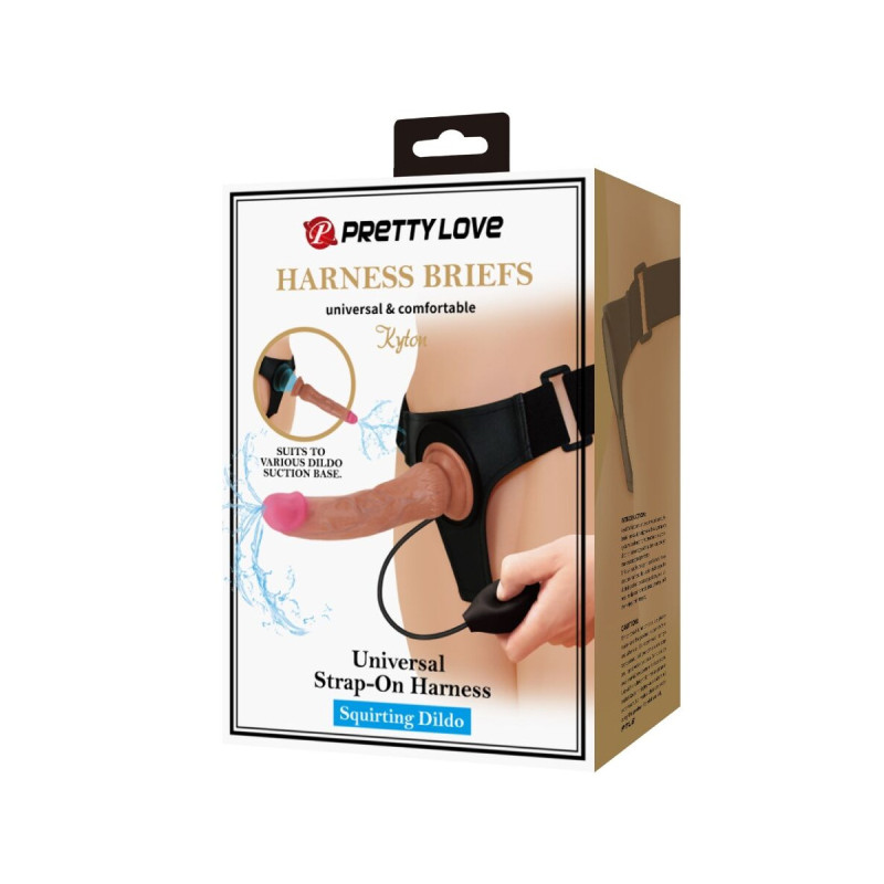 Pretty Love - Kyton Harness Briefs Universal Con Dildo Squirting 19